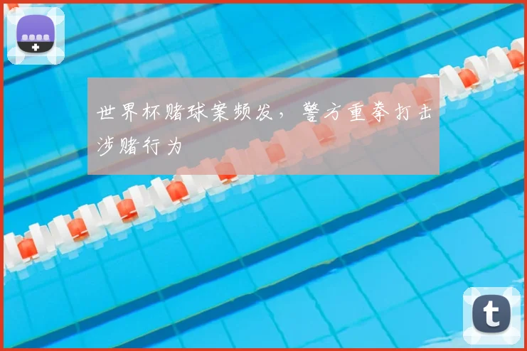 世界杯赌球案频发,警方重拳打击涉赌行为
